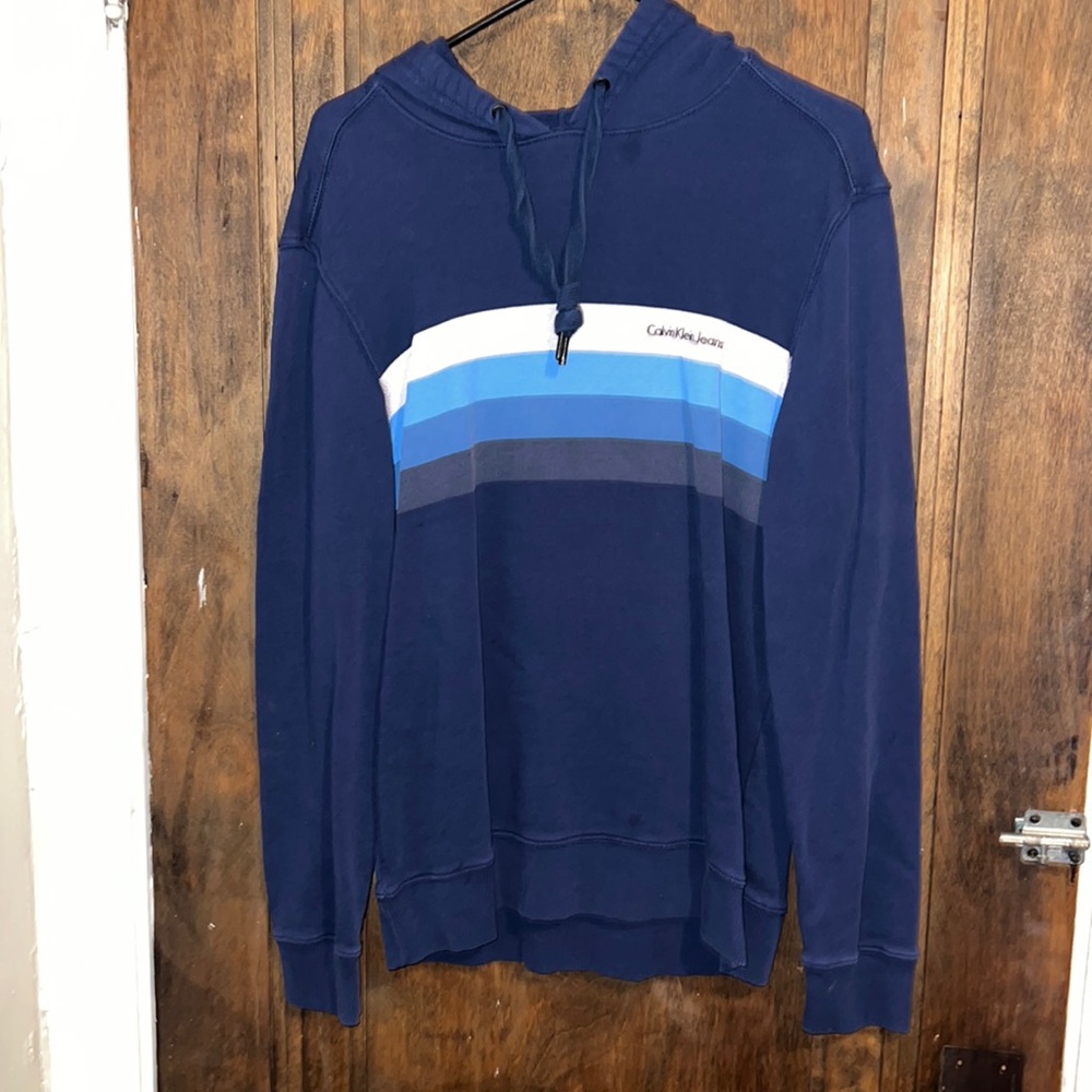 Calvin Klein hoodie size small color navy